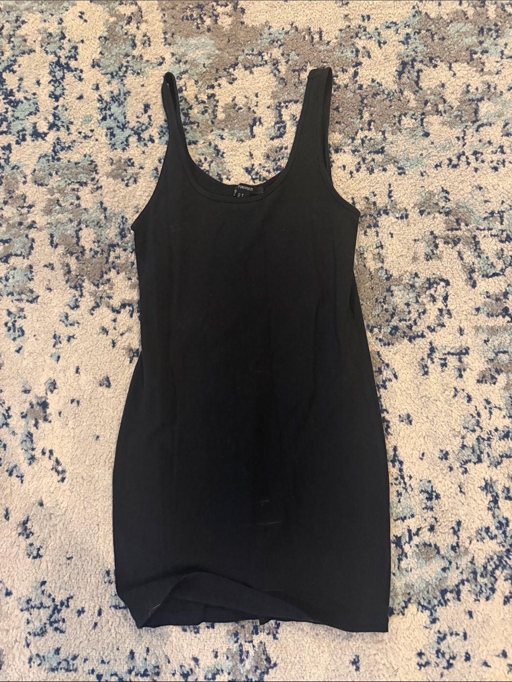 Forever 21 Black Scoop Neck Tank Dress